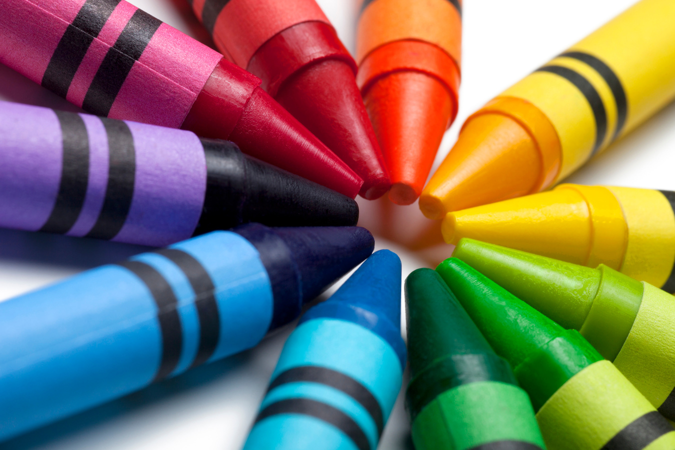 Bright Colorful Crayons